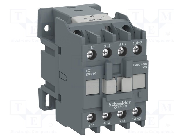 Contactor: 3-pole; NO x3; Auxiliary contacts: NC; 24VAC; 9A; DIN