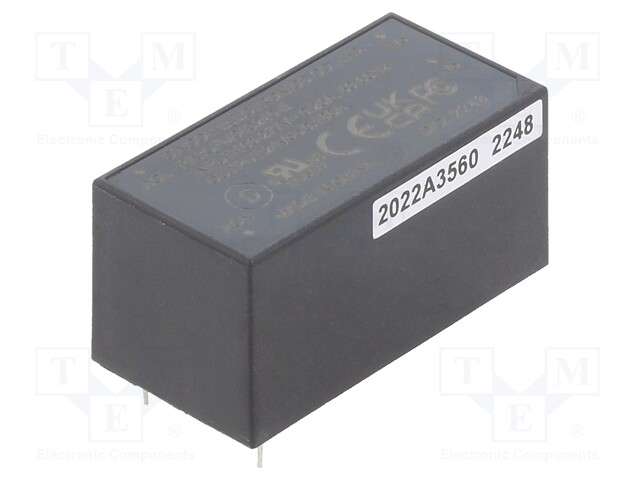 Converter: AC/DC; 4W; 85÷305VAC; 120÷431VDC; Iout: 166mA; 82%; PCB