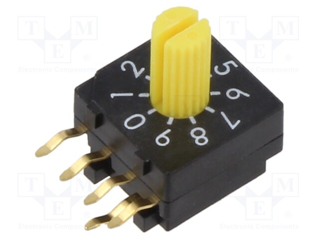 Switch: encoding switch; Pos: 10; 0.03A/15VDC; -40÷85°C; 100mΩ