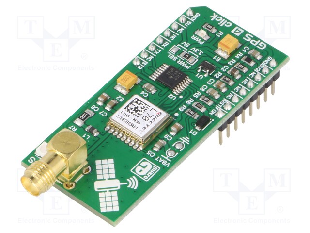 Click board; GPS; UART; L70; mikroBUS connector; 3.3/5VDC