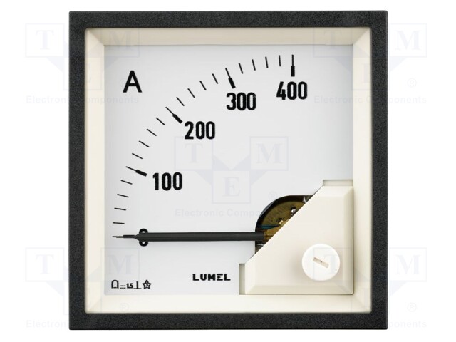 Meter; on panel; analogue; 0÷10A; Class: 1,5; IP52; Length: 61mm