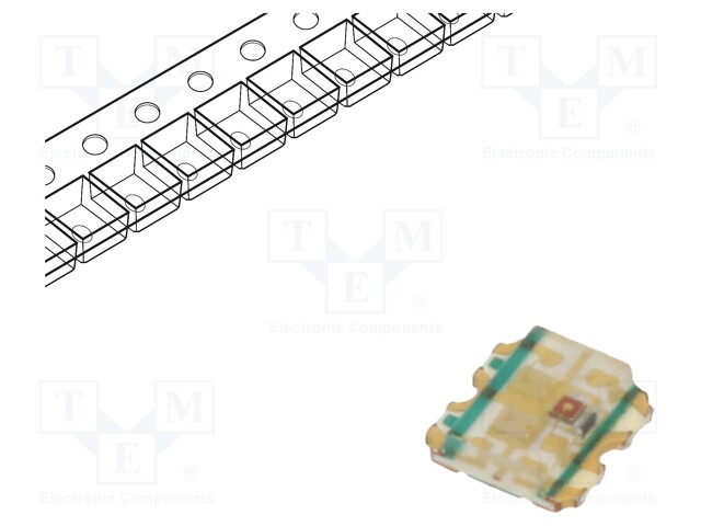 LED; SMD; 1616; RGB; 1.6x1.6x0.5mm; 120°; 1.7÷2.4/2.6÷3.2/2.6÷3.2V