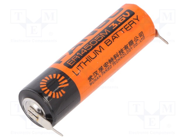 Battery: lithium; 3.6V; AA; 2pin; Ø14.5x50.5mm; 2100mAh
