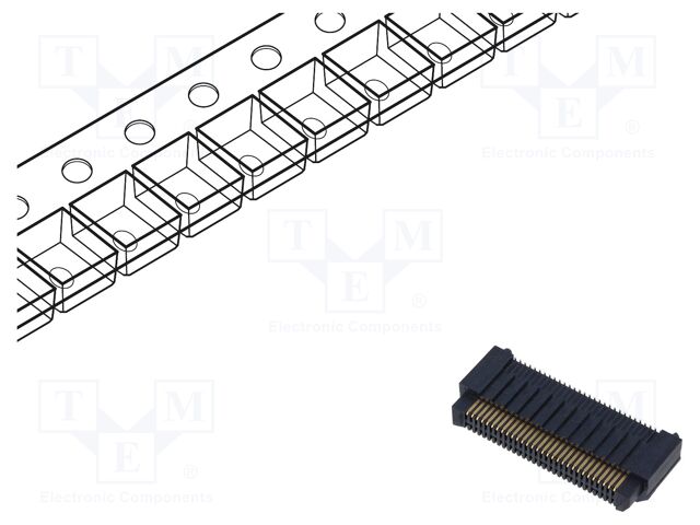 Connector: PCB to PCB; male; PIN: 60; 0.8mm; ERM8; gold-plated; SMT