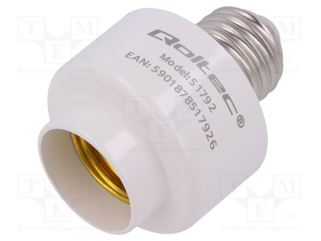 Bulb socket; 220÷240VAC; Interface: WiFi; Colour: white; Cap: E27