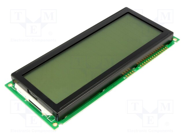 Display: LCD; alphanumeric; FSTN Positive; 20x4; 146x62.5x14mm