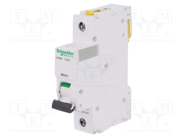 Circuit breaker; 230VAC; Inom: 6A; Poles: 1; DIN; Charact: D; 6kA