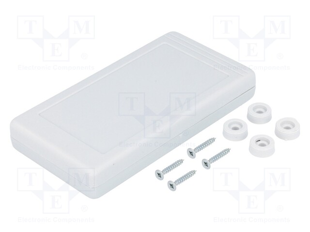 Enclosure: multipurpose; X: 67.5mm; Y: 129mm; Z: 19.5mm; polystyrene