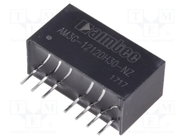 Converter: DC/DC; 3W; Uin: 9÷18V; Uout: 12VDC; Uout2: -12VDC; SIP8