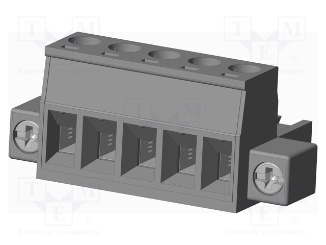 Connector: pluggable terminal block; plug; female; straight; grey