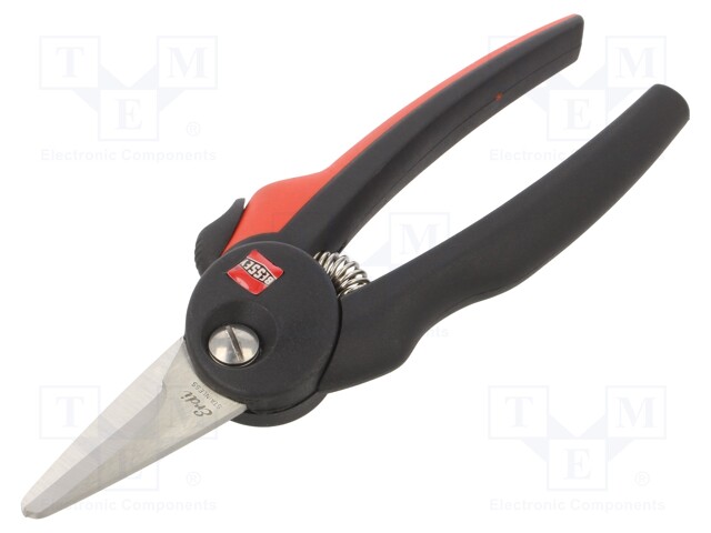 Scissors; universal; L: 190mm; ergonomic handle; Cut length: 42mm