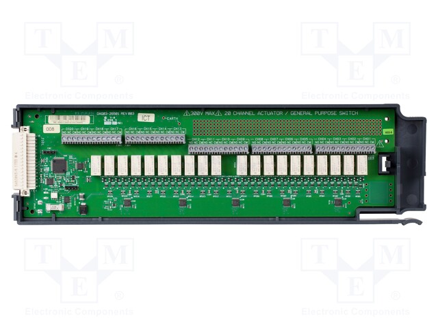 Module: relay; Band: ≤10MHz; Channels: 20; 120ch/s; 300V; 1A