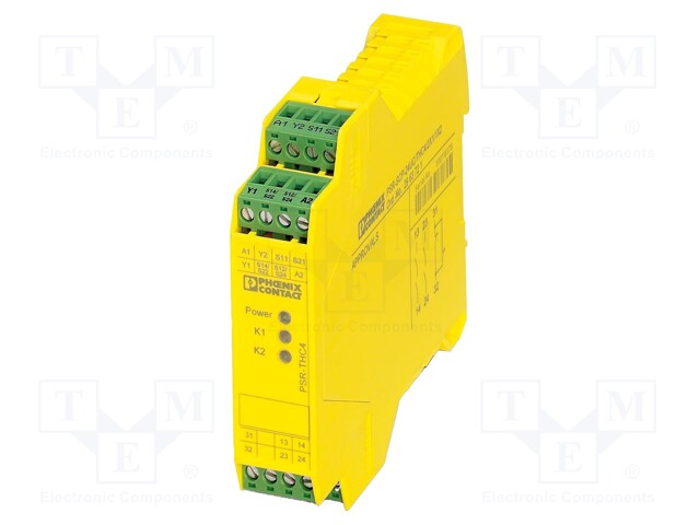 Module: safety relay; 24VAC; 24VDC; IN: 2; for DIN rail mounting