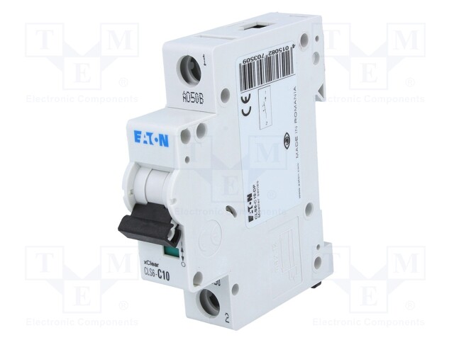 Circuit breaker; 230VAC; Inom: 10A; Poles: 1; DIN; Charact: C; 6kA