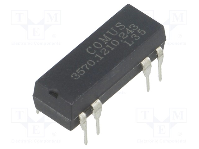 Relay: reed; SPST-NO; Ucoil: 24VDC; 500mA; max.150VDC; 10W; THT