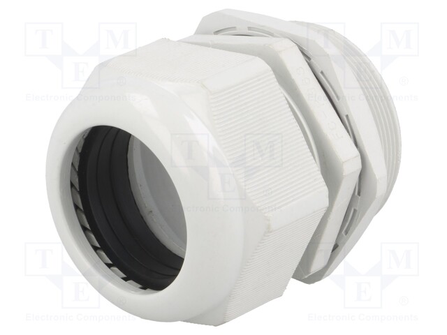 Cable gland; PG63; IP65; Mat: polyamide; grey