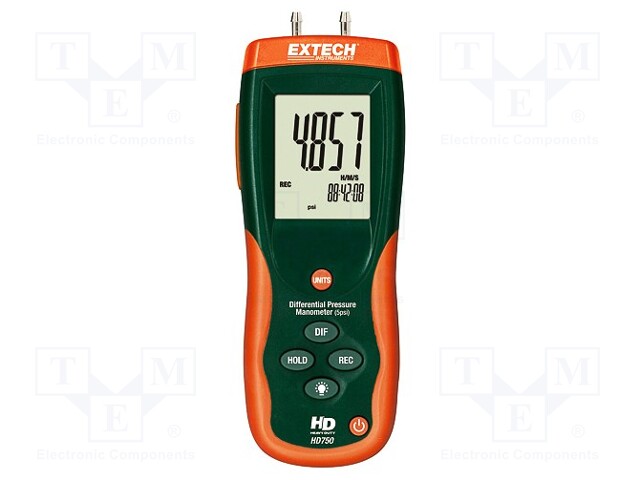 Manometer; LCD 4 digits,with a backlit; 0,001÷5psi; Plug: EU,UK