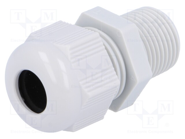 Cable gland; NPT3/8"; IP68; Mat: polyamide; grey