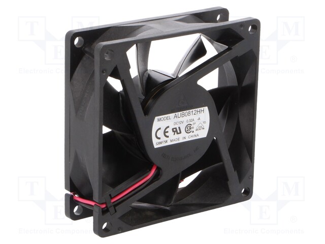 Fan: DC; axial; 80x80x25.4mm; 71.92m3/h; 35.5dBA; slide bearing