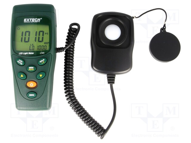 Light meter; LCD (4000); 2,5x/s; 3%; Resol: 0,01Fc,0,1lux; 250g