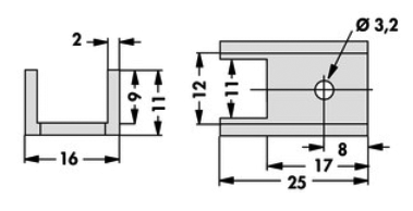 Heatsink: extruded; TO220; black; 18K/W; aluminium; anodized; screw