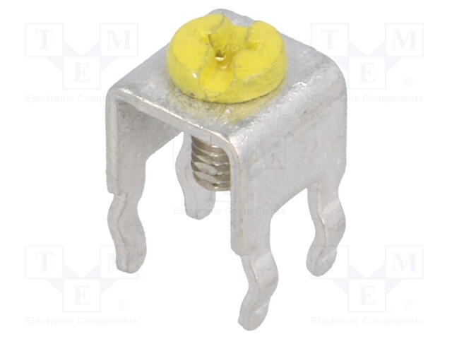 Terminal: screw terminal; THT,screw terminal; yellow; 7x5mm