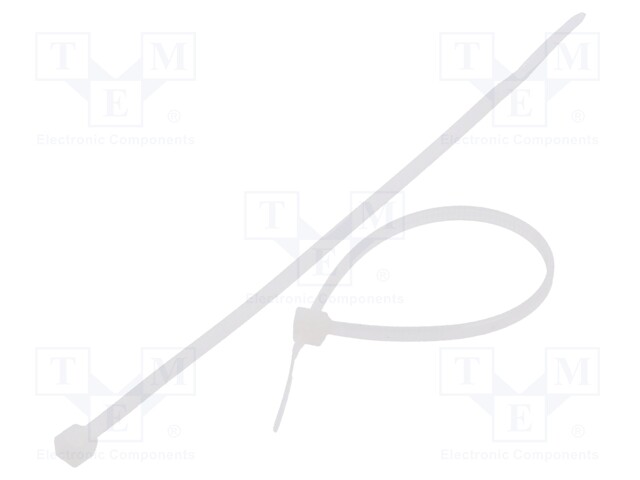 Cable tie; L: 120mm; W: 2.5mm; polyamide; 80N; natural; Ømax: 30mm