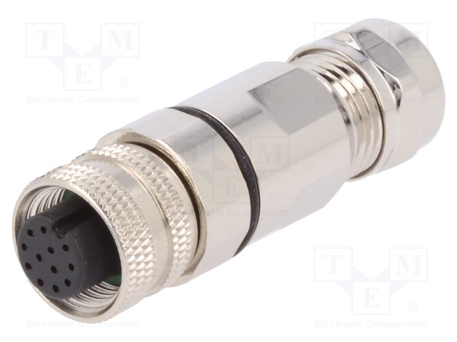 Plug; M12; PIN: 12; female; A code-DeviceNet / CANopen; for cable
