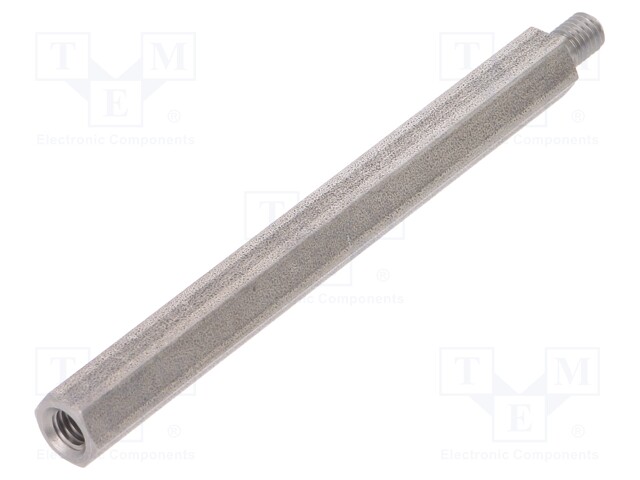 Screwed spacer sleeve; Int.thread: M5; 80mm; Ext.thread: M5