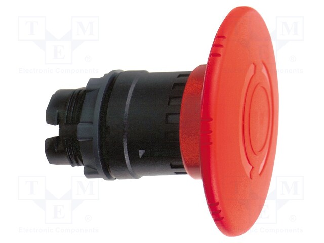 Switch: emergency stop; Stabl.pos: 2; 22mm; red; Illumin: none; IP66