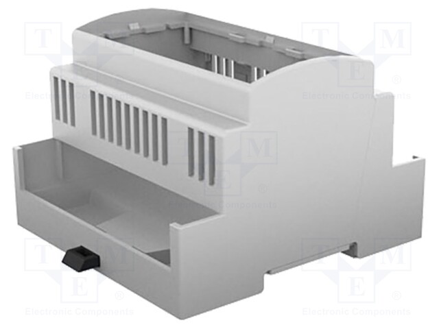 Enclosure: for DIN rail mounting; Y: 90mm; X: 87.8mm; Z: 62mm; grey