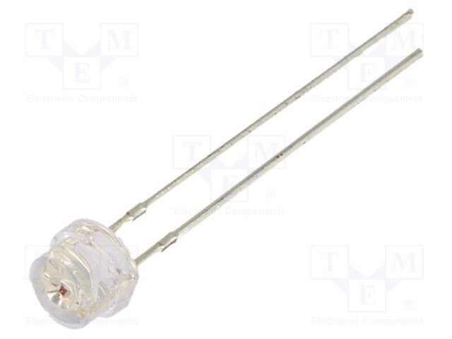 LED; 4.8mm; red; 1120÷1560mcd; 100°; Front: convex; 1.8÷2.6V; THT