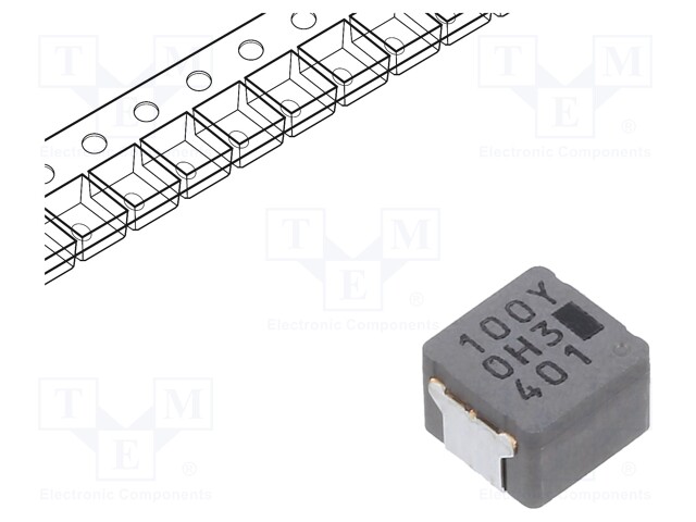 Inductor: wire; SMD; 10uH; 8.3A; 54.2mΩ; ±20%; 6.5x6x4.5mm