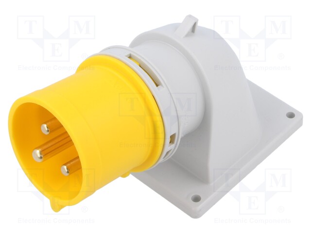 Connector: AC supply; socket; male; 32A; 110VAC; IEC 60309; IP44