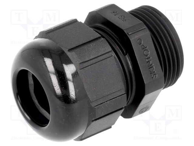 Cable gland; PG16; IP68; Mat: polyamide; black; UL94V-2