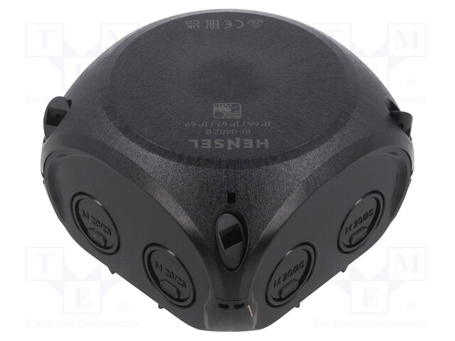 Enclosure: junction box; X: 104mm; Y: 104mm; Z: 70mm; IP66,IP67