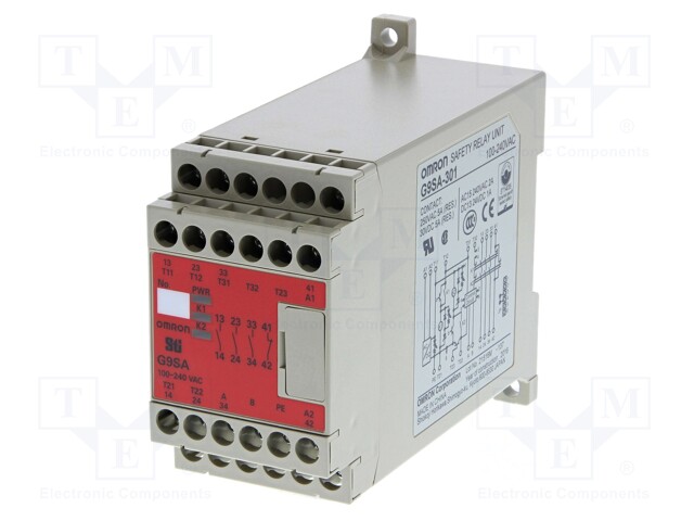 Module: safety relay; Series: G9SA; IN: 2; Mounting: DIN; -20÷55°C