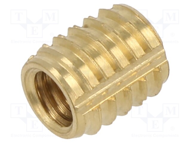 Threaded insert; brass; M5; L: 8.4mm; TRISERT®