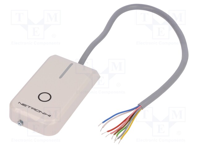 RFID reader; antenna,built-in buzzer; 83x44x14mm; 7÷15V; beige