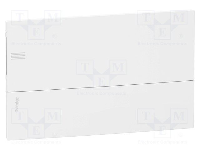 Enclosure: for modular components; IP40; plaster embedded; white