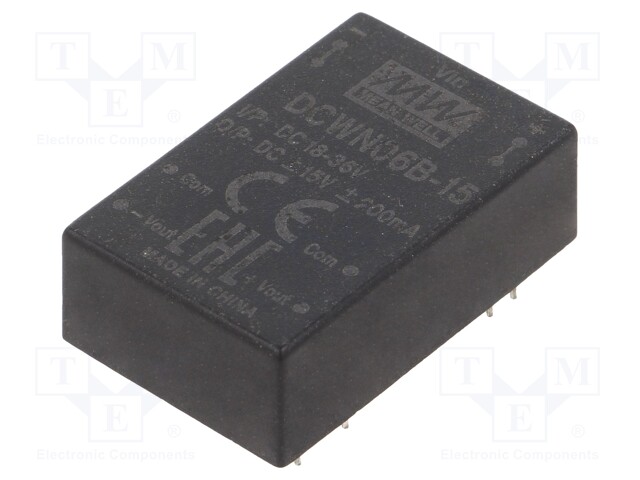 Converter: DC/DC; 6W; Uin: 18÷36V; Uout: 15VDC; Uout2: -15VDC; DIP24