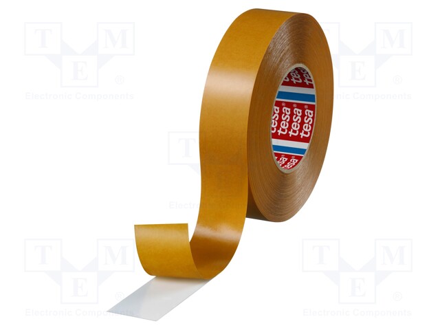 Tape: fixing; W: 38mm; L: 50m; D: 225um; V: double-sided; white; 60°C