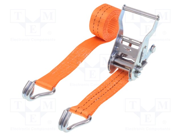 Fastening belt; L: 2m; Width: 35mm; orange; 2000kg