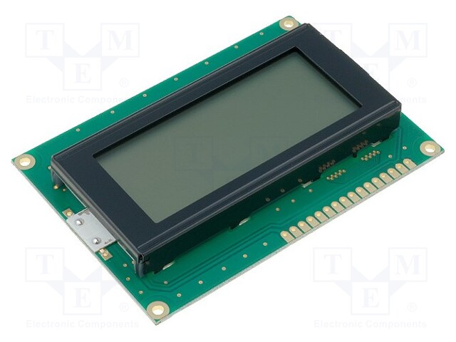 Display: LCD; alphanumeric; FSTN Positive; 16x4; yellow-green