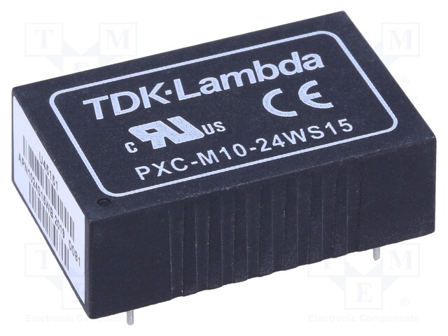 Converter: DC/DC; 10W; Uin: 9÷36V; 15VDC; Iout: 670mA; DIP24; 14g