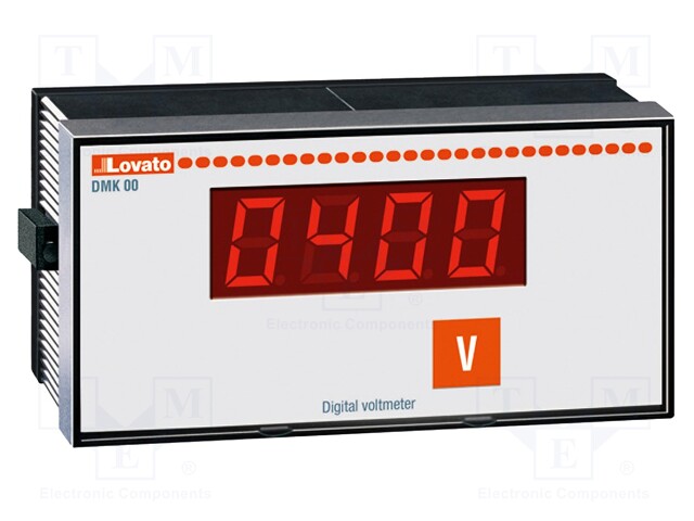Meter; on panel; digital; VAC: 15÷660V; True RMS; 96x48mm; 91x45mm