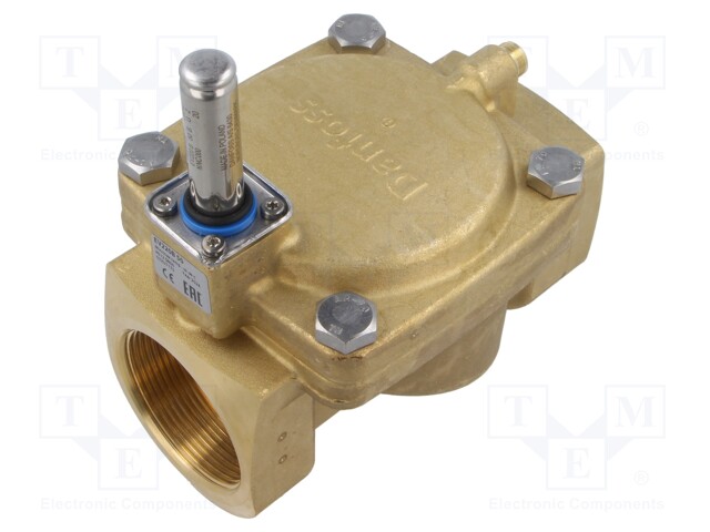 Pneumatic module: electromagnetic valve; Thread: G 2"; Mat: brass