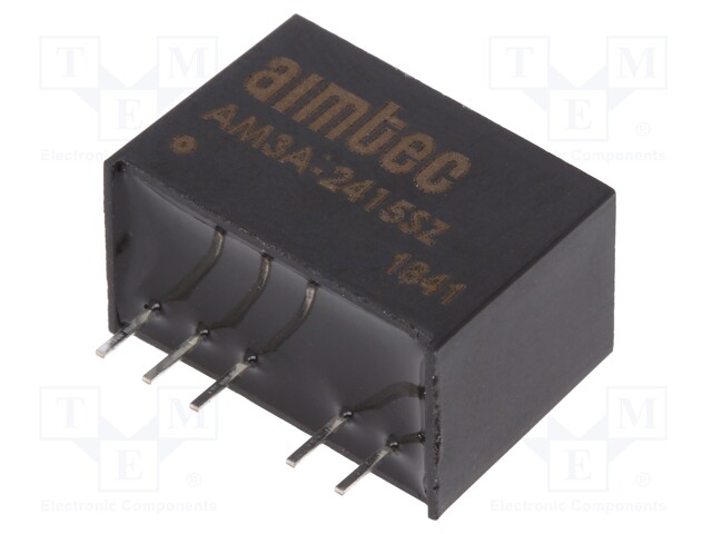 Converter: DC/DC; 3W; Uin: 9÷36V; 15VDC; Iout: 200mA; SIP6; 3.85g