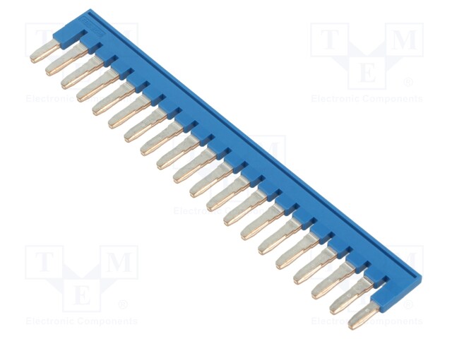 Comb bridge; ways: 20; blue; Width: 6mm; UL94V-0