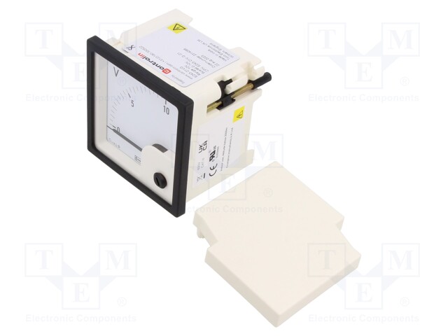 Meter: panel; analogue; 0÷10V; Class: 1,5; IP52; panel; 72x72mm